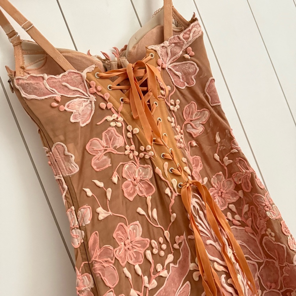Ema Savahl Pink Floral Corset Mini Dress - Picture 6 of 12
